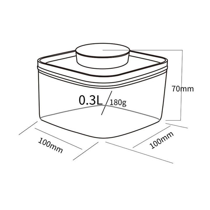 Everlock Turn &amp; Lock Airtight Food Storage Container 0.3L - Caffeine Lab