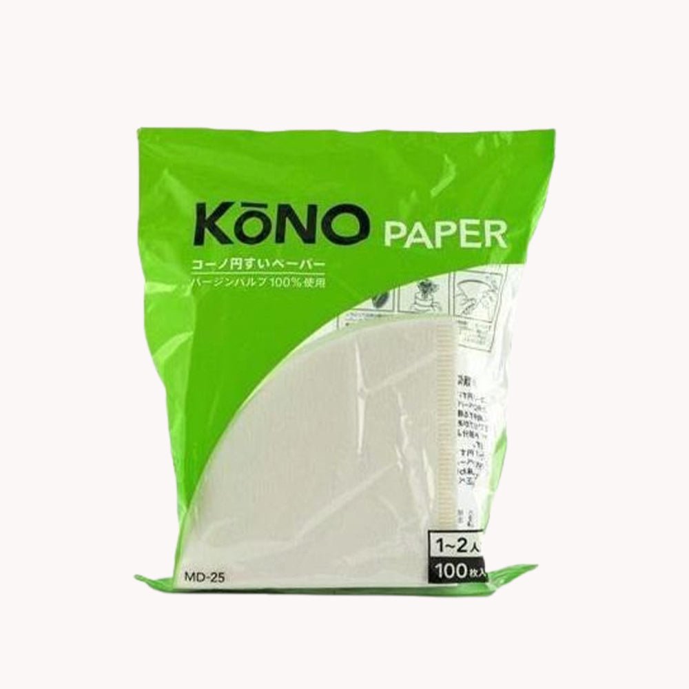 Kono Cone Paper Filters - 2 Cups 100pcs - Caffeine Lab