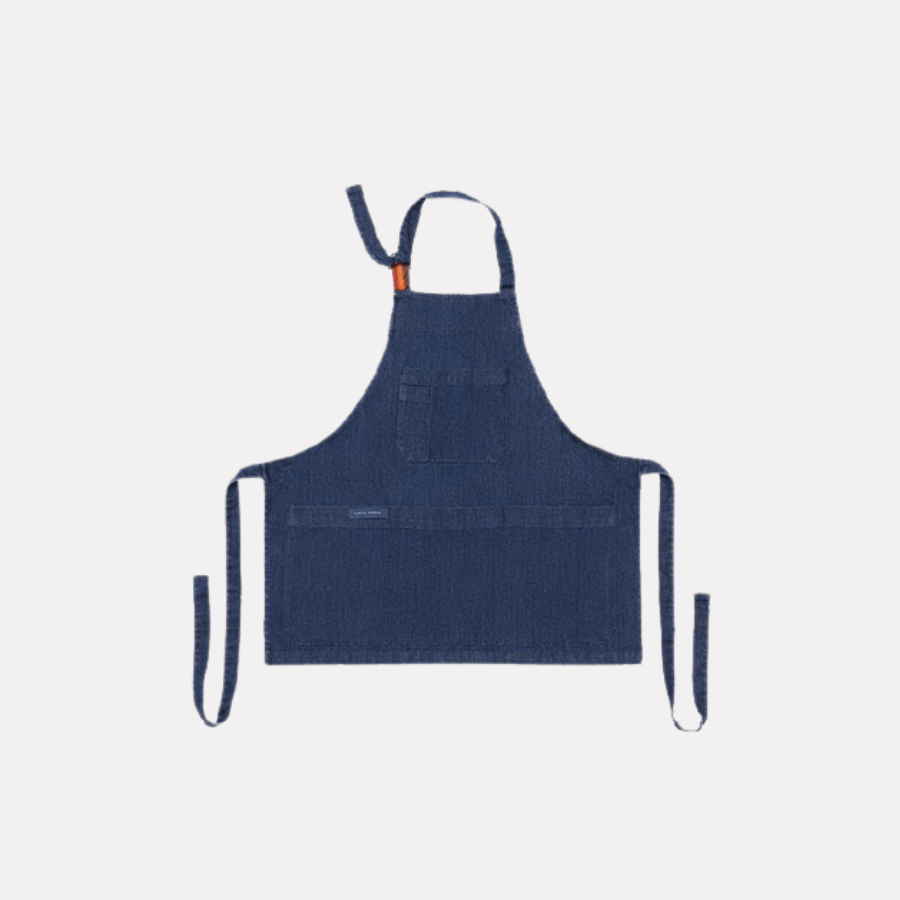 Lucio Verso Blue Denim Kids Apron - Caffeine Lab