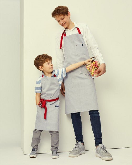 Lucio Verso Blue Thistle Kids Apron - Caffeine Lab