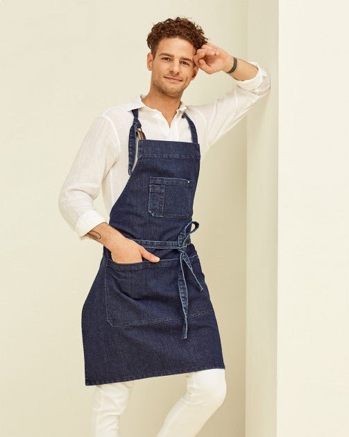 Lucio Verso Denim Classic Apron - Caffeine Lab