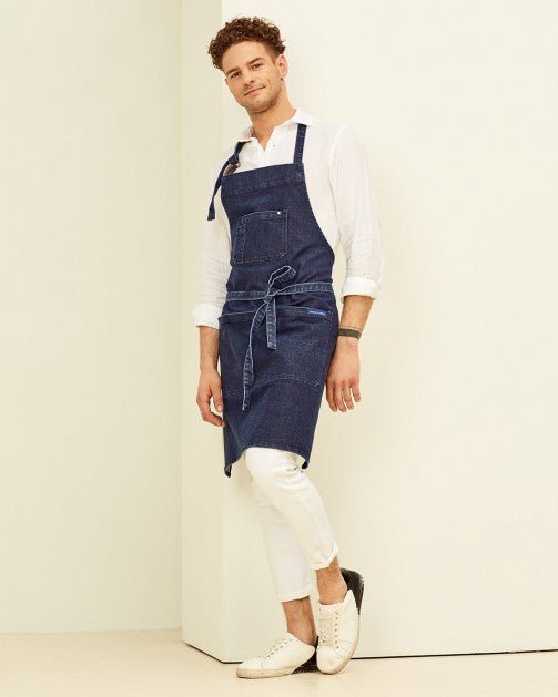 Lucio Verso Denim Classic Apron - Caffeine Lab