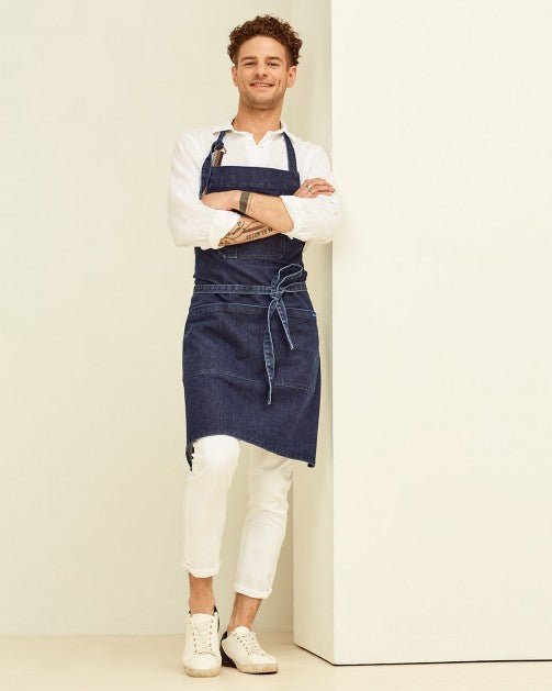 Lucio Verso Denim Classic Apron - Caffeine Lab