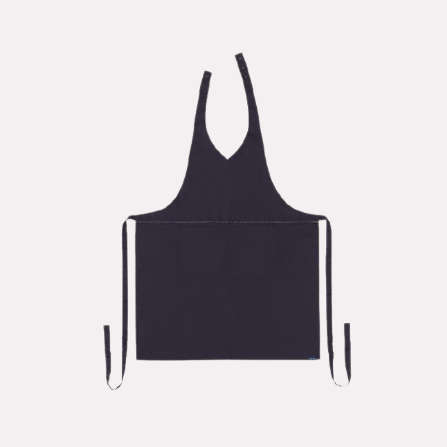 Lucio Verso Midnight Blue V - Neck Classic Apron - Caffeine Lab