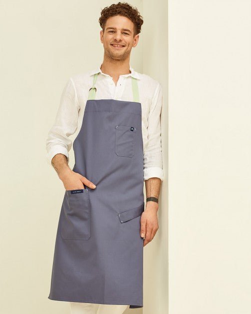 Lucio Verso Steel Blue Classic Apron - Caffeine Lab