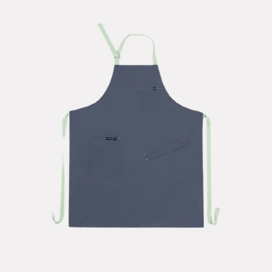 Lucio Verso Steel Blue Classic Apron - Caffeine Lab