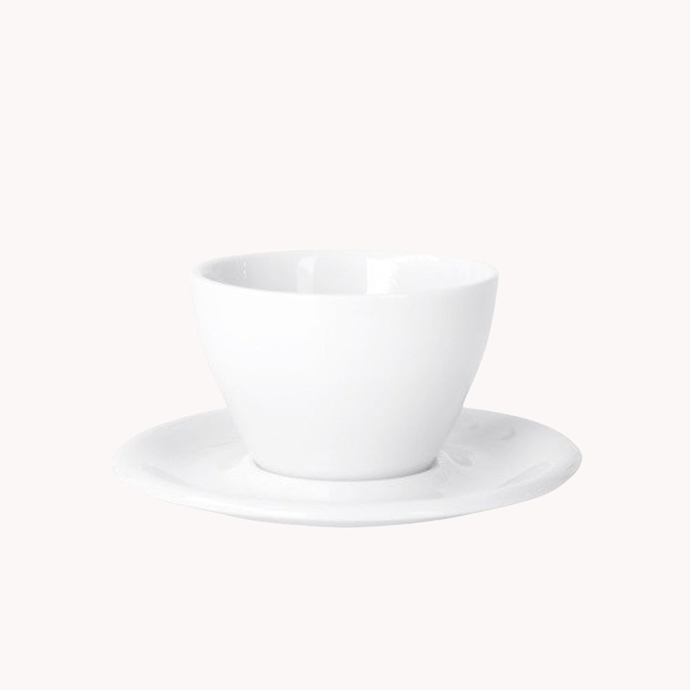 Meno Large Latte Cup &amp; Saucer 355ml - Caffeine Lab
