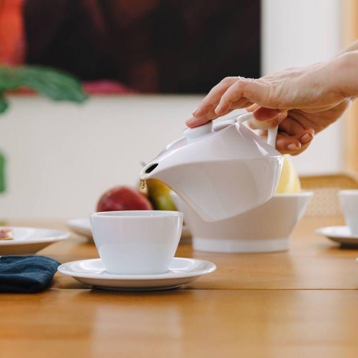 Meno Large Latte Cup &amp; Saucer 355ml - Caffeine Lab