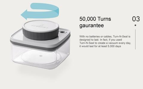 Turn - N - Seal Vacuum Storage Canister 1.5L - Caffeine Lab