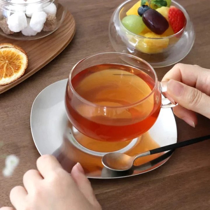 UNITEA Cup & Saucer 230ml Glass - Caffeine Lab