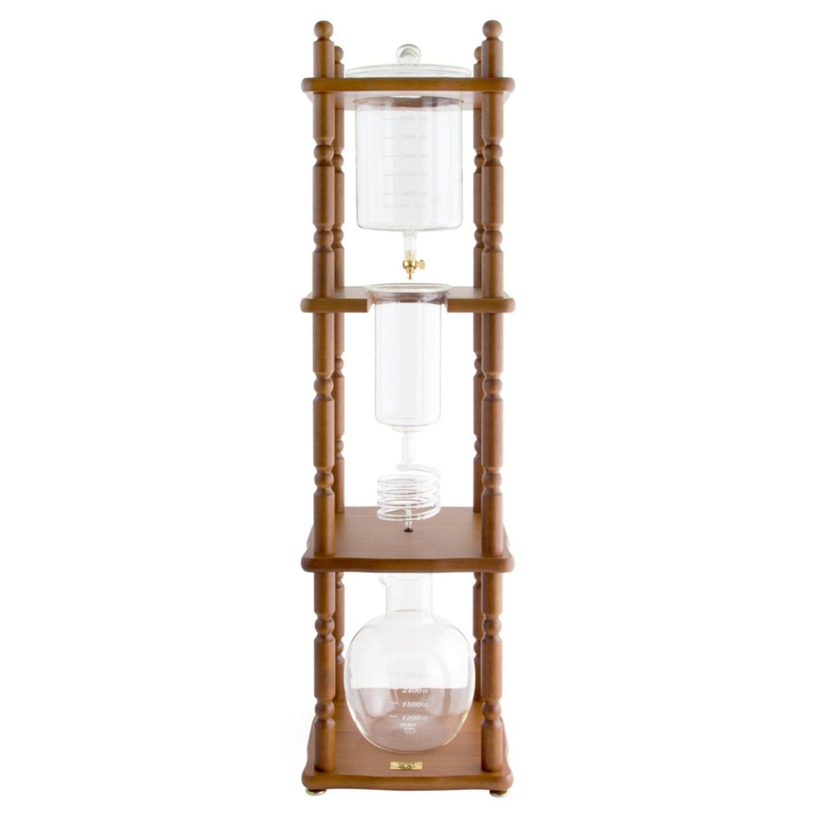 Yama Cold Drip Maker Wood Frame 25 Cups - Caffeine Lab